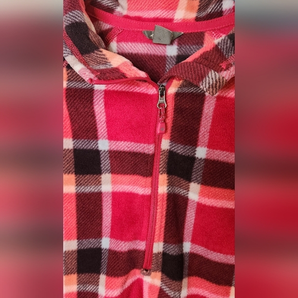 Eddie Bauer Women’s Fleece 1/4 Quarter Zip Pullover Dark Berry Red XXL - Picture 4 of 8